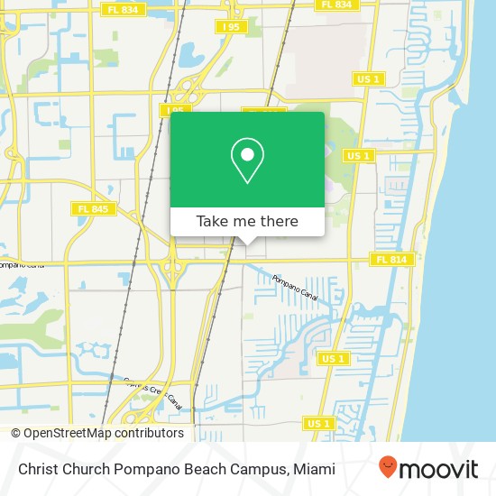 Mapa de Christ Church Pompano Beach Campus