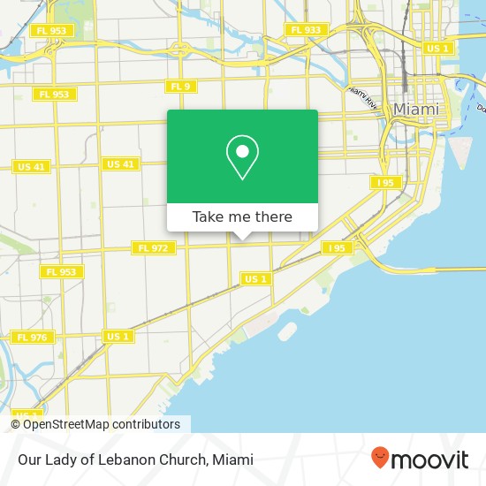 Our Lady of Lebanon Church map