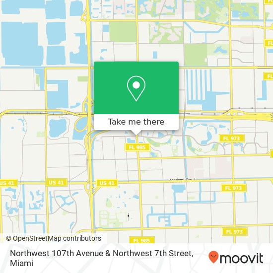 Northwest 107th Avenue & Northwest 7th Street map