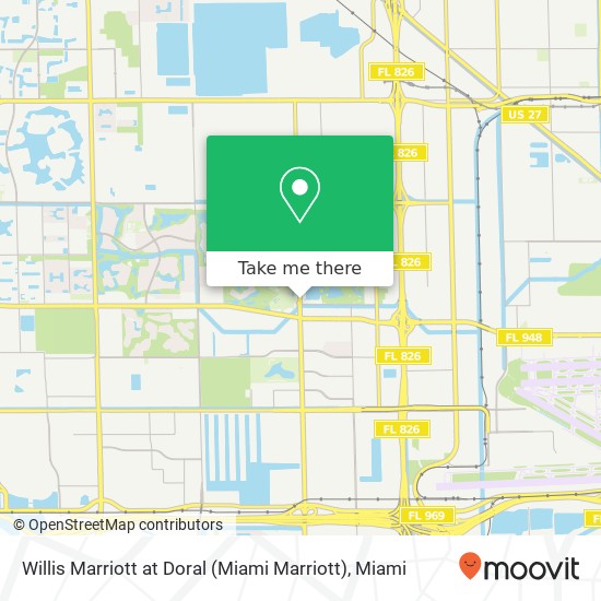 Willis Marriott at Doral (Miami Marriott) map