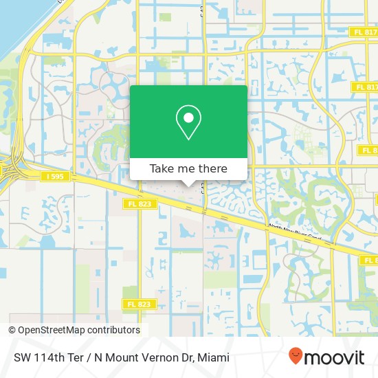 SW 114th Ter / N Mount Vernon Dr map