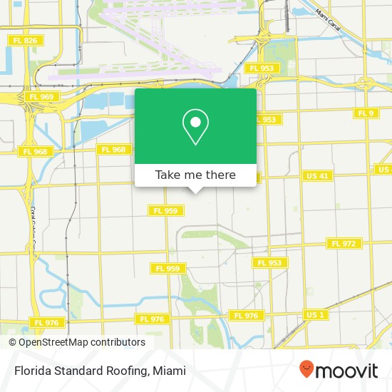 Mapa de Florida Standard Roofing