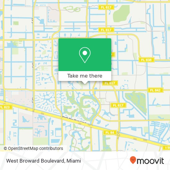 Mapa de West Broward Boulevard