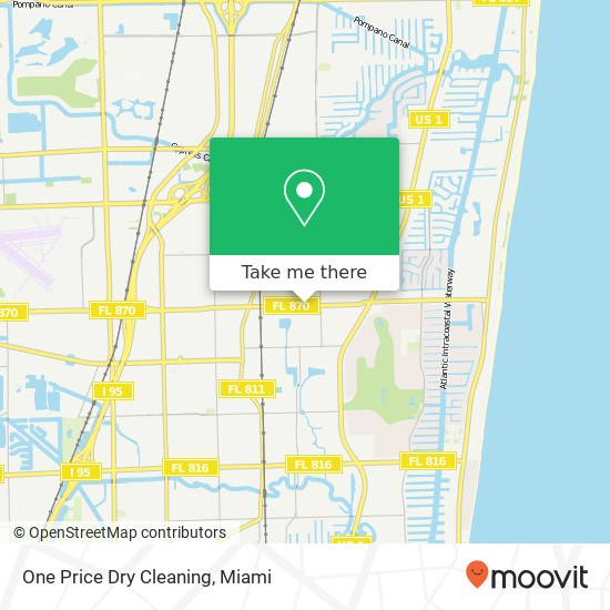 Mapa de One Price Dry Cleaning