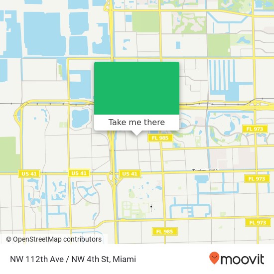 NW 112th Ave / NW 4th St map