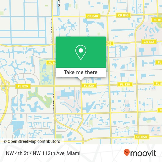 NW 4th St / NW 112th Ave map