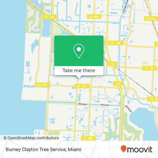 Mapa de Burney Clayton Tree Service