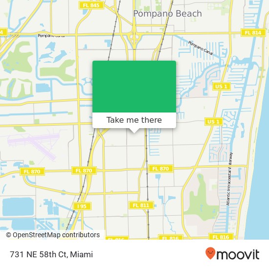 731 NE 58th Ct map