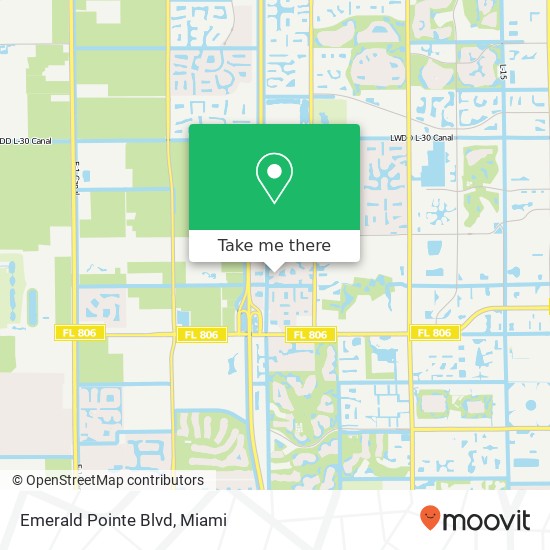 Emerald Pointe Blvd map