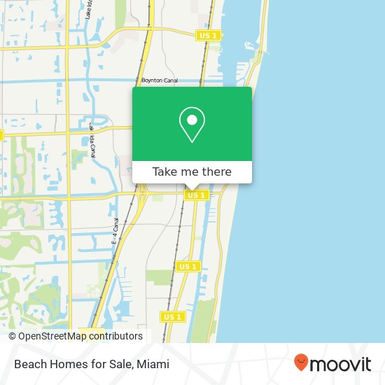 Beach Homes for Sale map