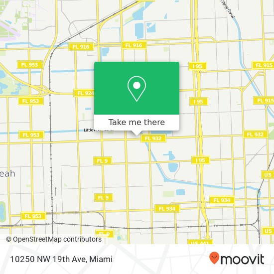 10250 NW 19th Ave map