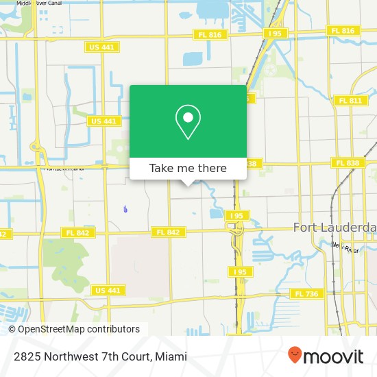 Mapa de 2825 Northwest 7th Court