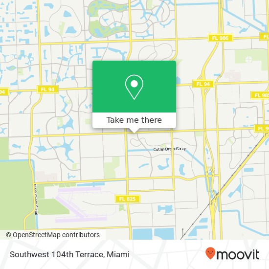 Mapa de Southwest 104th Terrace