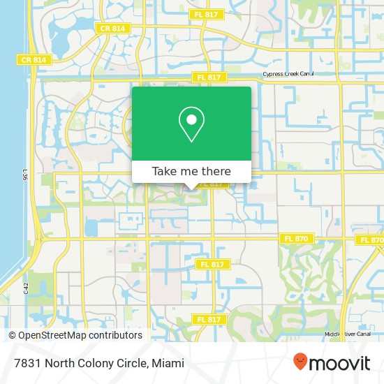 7831 North Colony Circle map