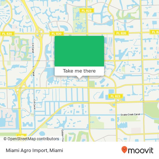 Mapa de Miami Agro Import