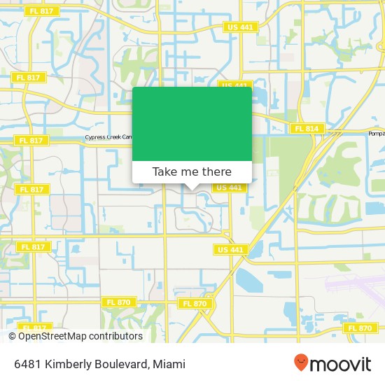 6481 Kimberly Boulevard map