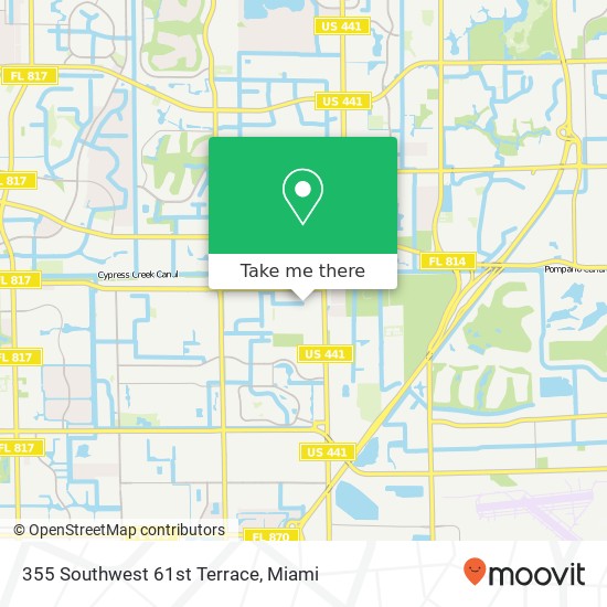 355 Southwest 61st Terrace map