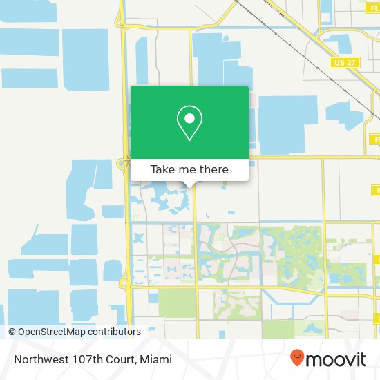 Mapa de Northwest 107th Court