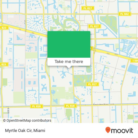 Myrtle Oak Cir map