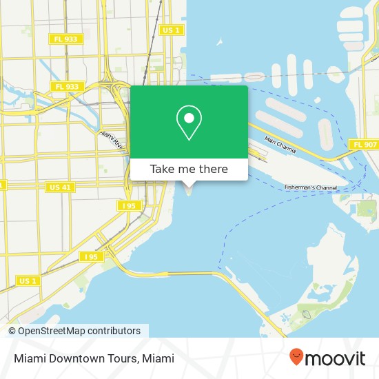 Miami Downtown Tours map