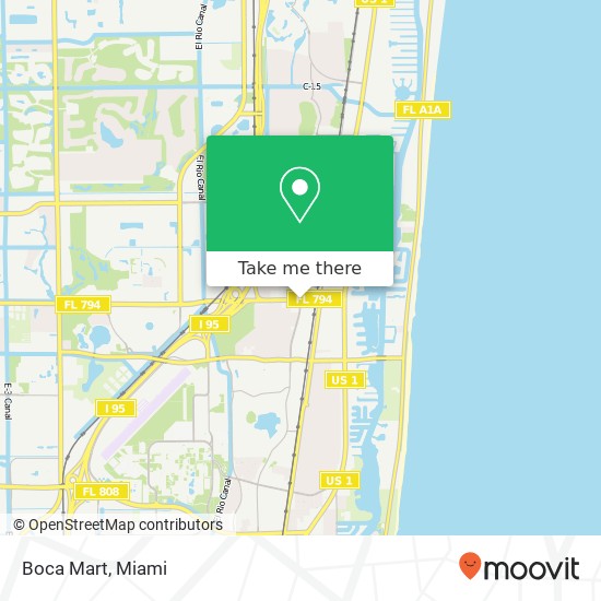 Boca Mart map