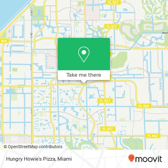 Mapa de Hungry Howie's Pizza