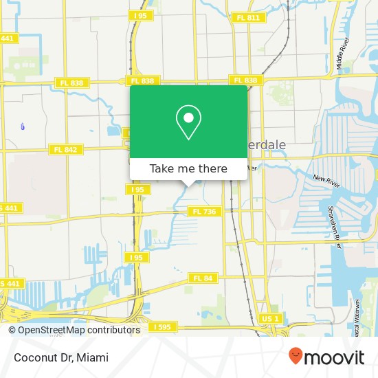 Coconut Dr map