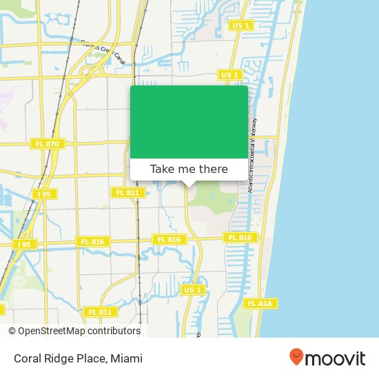 Mapa de Coral Ridge Place