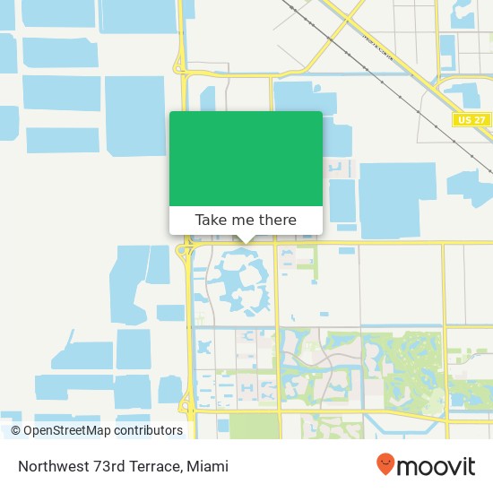 Northwest 73rd Terrace map