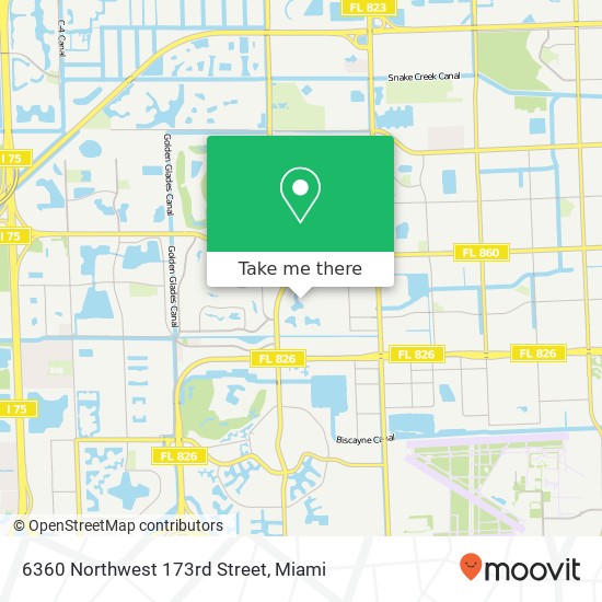 Mapa de 6360 Northwest 173rd Street