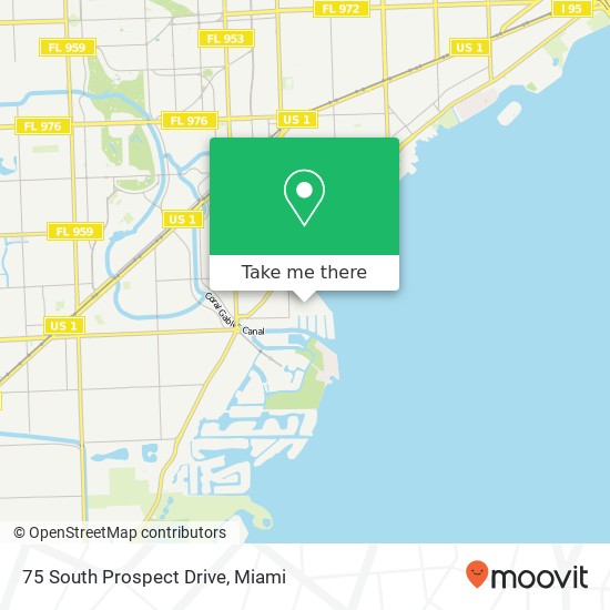75 South Prospect Drive map