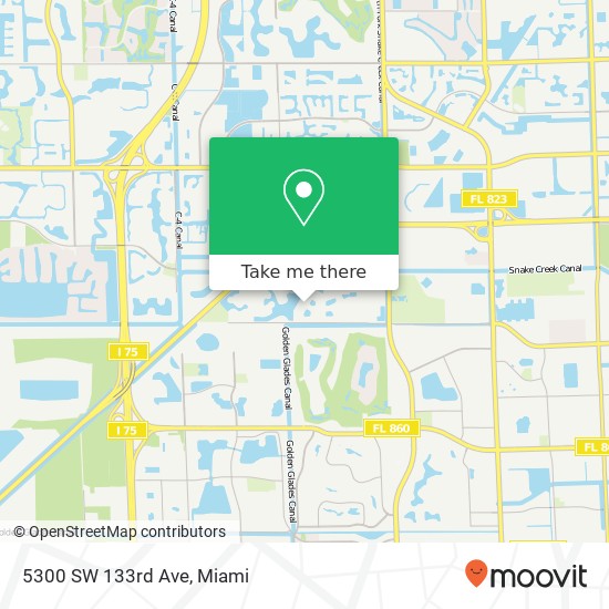 5300 SW 133rd Ave map