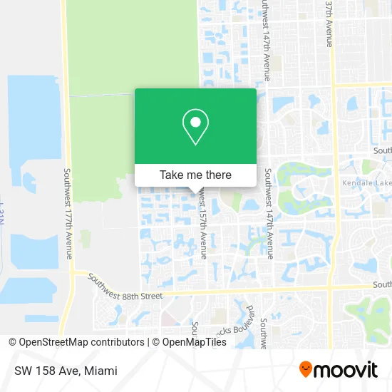 Mapa de SW 158 Ave