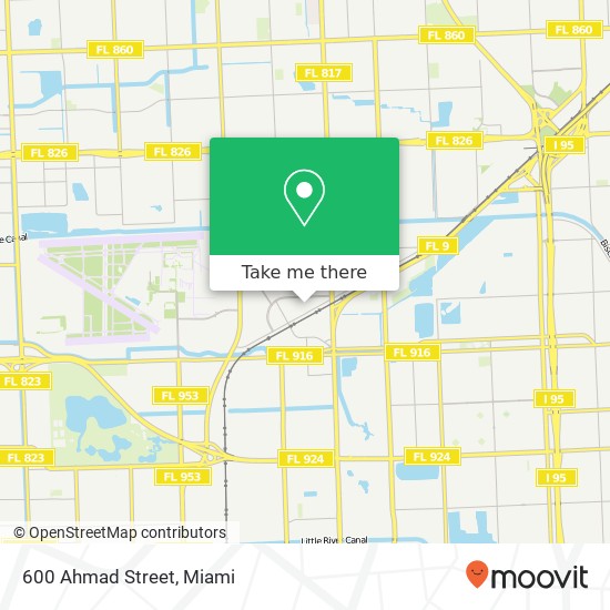 Mapa de 600 Ahmad Street