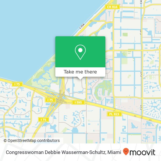 Congresswoman Debbie Wasserman-Schultz map