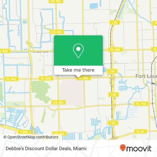 Debbie's Discount Dollar Deals map