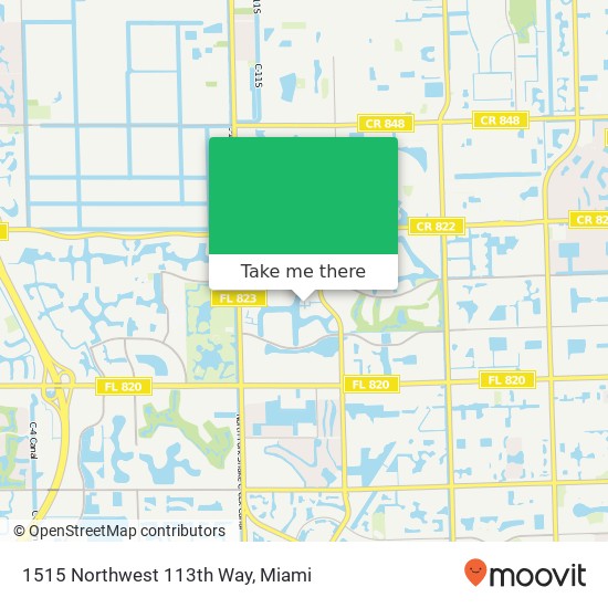 1515 Northwest 113th Way map