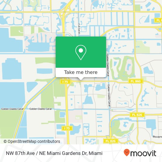 Mapa de NW 87th Ave / NE Miami Gardens Dr