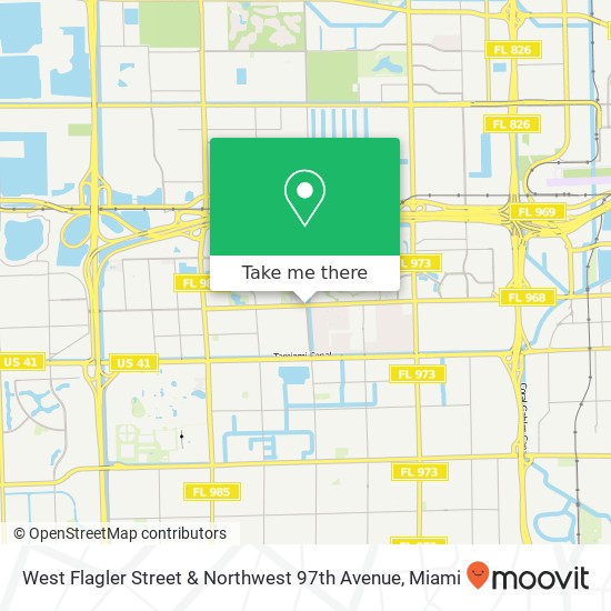 Mapa de West Flagler Street & Northwest 97th Avenue