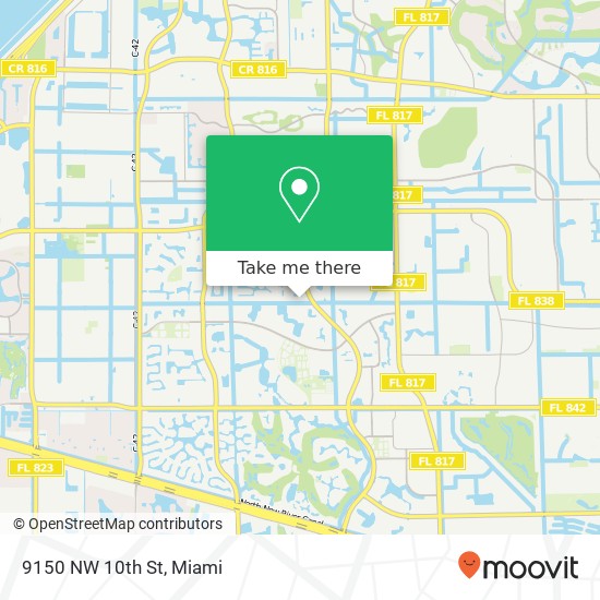 Mapa de 9150 NW 10th St