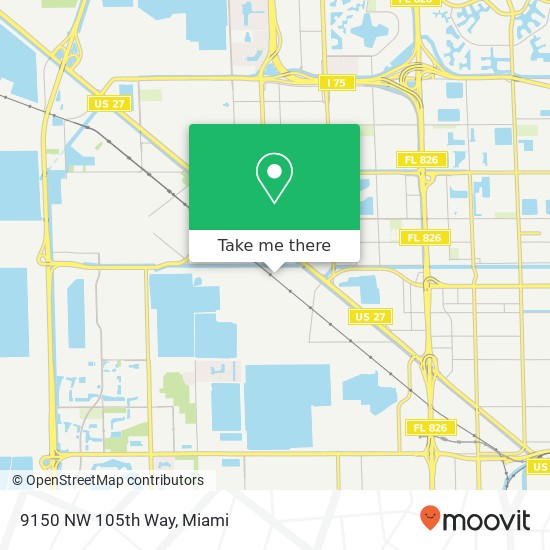 9150 NW 105th Way map