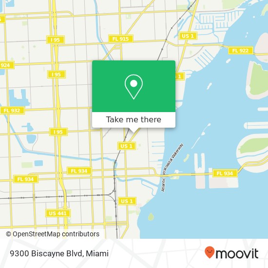 Mapa de 9300 Biscayne Blvd