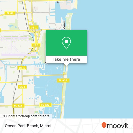 Mapa de Ocean Park Beach