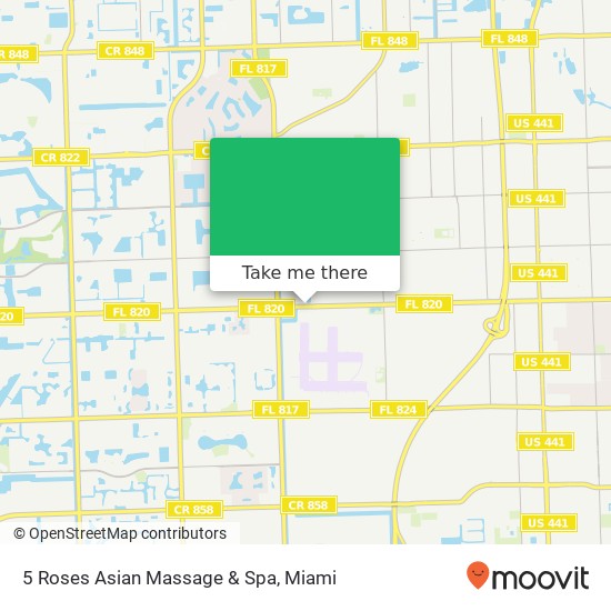 5 Roses Asian Massage & Spa map