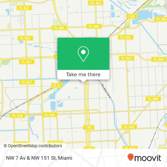 NW 7 Av & NW 151 St map