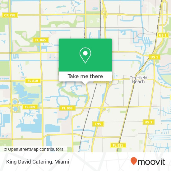 Mapa de King David Catering