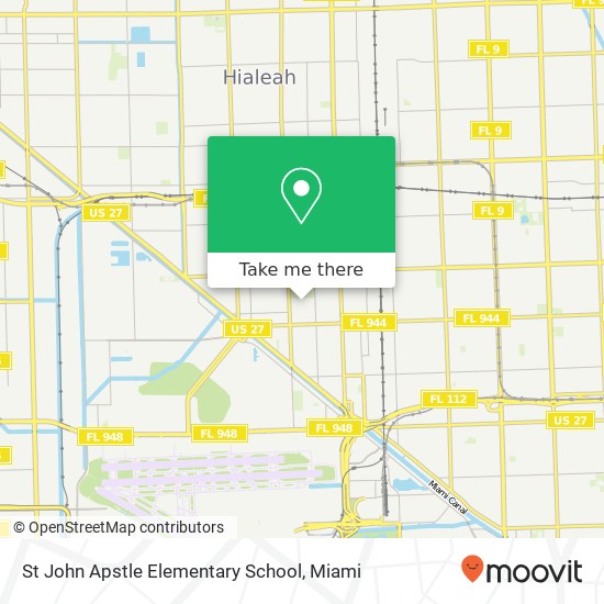 Mapa de St John Apstle Elementary School