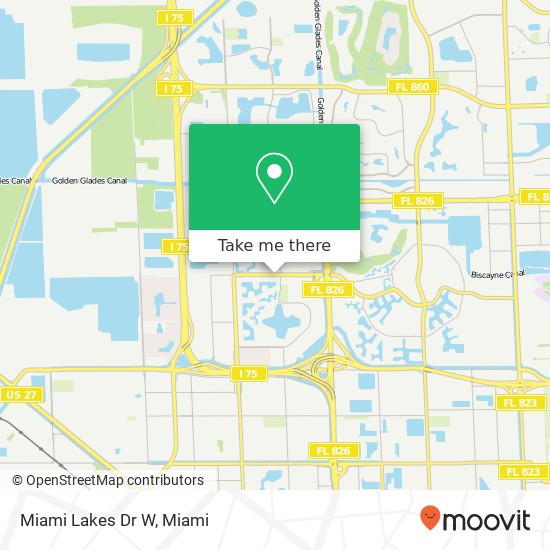 Mapa de Miami Lakes Dr W