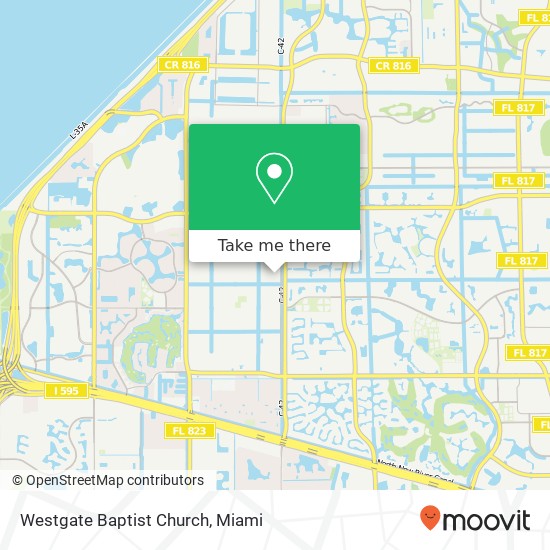 Westgate Baptist Church map