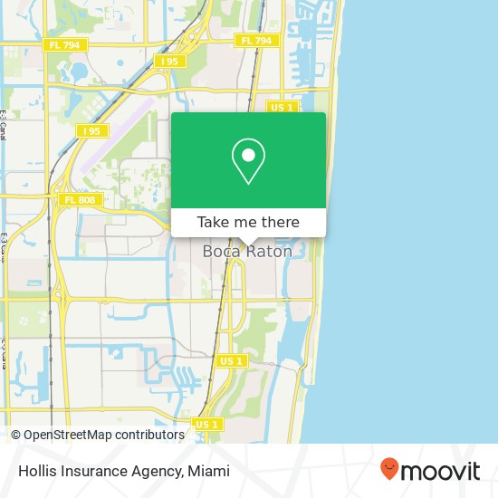 Mapa de Hollis Insurance Agency